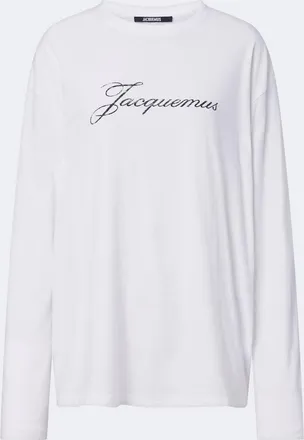 Jacquemus Logo cotton and hemp jersey T-shirt