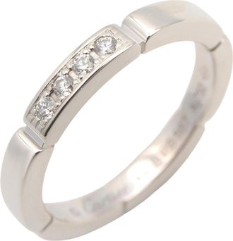 Cartier Silver Clear White Gold (18K) Band Ring (Pre-Owned)