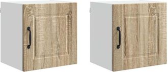 vidaXL Mueble De Cocina Con Estante 2 Pcs Roble Sonoma 40 X 31 X 40 Cm Vidaxl