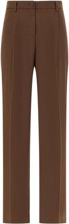 Cruna Pantalones Rectos Cora - Trousers - Mujer - Marr&oacute;n - XS
