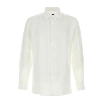 Ermenegildo Zegna Oasi Lino Shirt - male - Zegna - Casual Shirts - White - S - Shirts