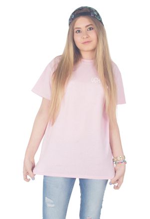 Sanfran Clothing Sanfran - UGH! Pocket Matty Healy 1975 Fangirl T-Shirt - Large/Light Pink