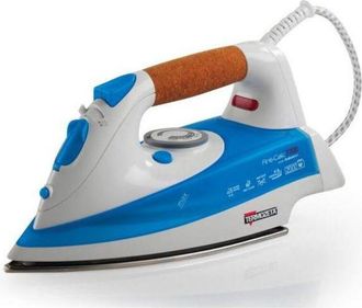 Termozeta Termozeta Anti-calc 7700b Plancha Vapor-seco Suela De Acero Inoxidable 2000 W Azul, Blanco