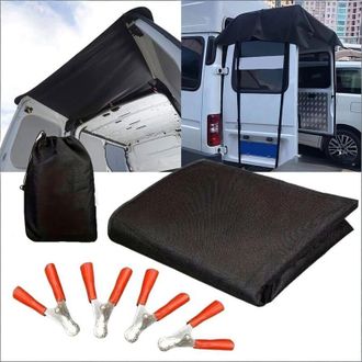 OEM Toldo Para La Puerta Trasera De Autocaravana, Toldo Impermeable Para Acampada, Picnics Y Barbacoas (176 X 114 Cm)