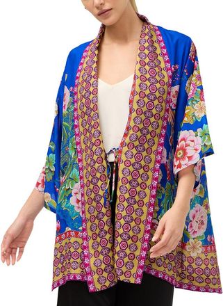 Johnny Was Anthurium Silk Kimono