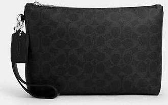 Coach Mens Pouch in Signature Canvas | PVC