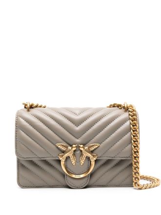 Pinko Borsa a tracolla Love One mini - Toni neutri