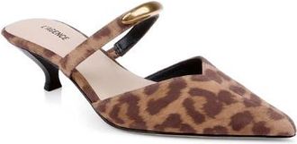 L'agence Catania Mule in Leopard Print Calf Hair at Nordstrom, Size 9.5