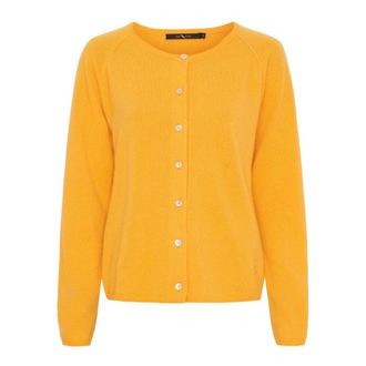 BTF-CPH Btfcph - Fijngebreide kasjmieren vest - Dames - Truien - Geel - Maat: XL Kasjmier
