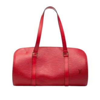 Louis Vuitton Pre-owned Handbags, female, Red, Size: ONE SIZE Pre-owned Soufflot Handbag