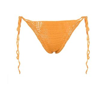 Cult Gaia Bikinis, female, Orange, Size: L Alivia Crochet Bikini Bottom