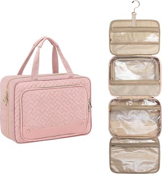 Generic Bags for Women Handbags - Quilted Tote Bag with Detachable Makeup Organizer for Stylish Travel and Versatile Daily