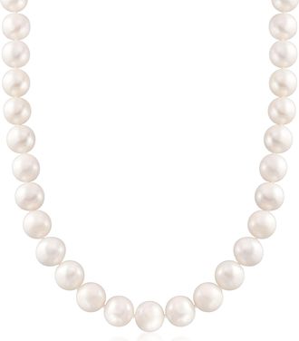 Ross-Simons 11-12mm Cultured Pearl Necklace With 14kt Yellow Gold
