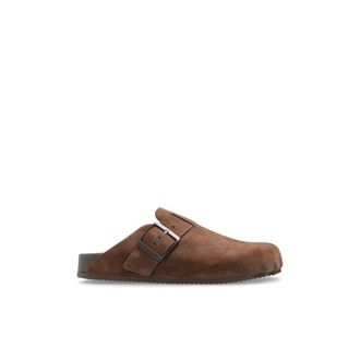 Balenciaga Sunday su&egrave;de slides - Dames - Slip ons - Bruin - 39 EU - Su&egrave;de - Schoenen
