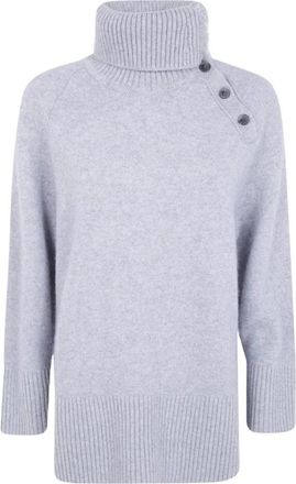 Emporio Armani Roll Neck Sweater - Dames - Coltruien - Grijs - M - Wol - Truien & Vesten