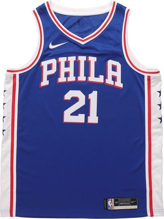 Nike NBA Swingman Jersey Basketball Sports SW Fan Edition Philadelphia 76ers 21 Blue CW3678-495