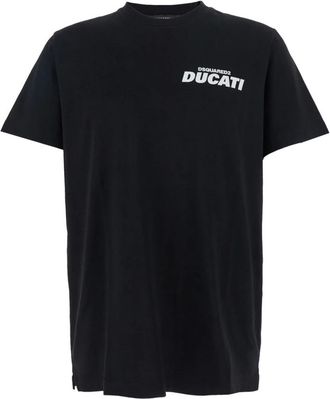 Dsquared2 Capsule X Ducati T-Shirt - Heren - T-shirts - Zwart - M - Katoen - Tops