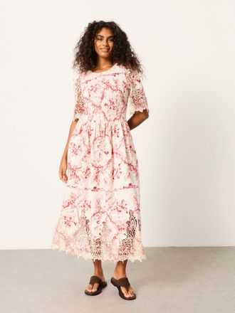 Fat Face FatFace Alice Ivory Vintage Bloom Petite Midi Dress