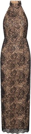 Rotate Lace Halterneck Dress - Dames - Maxi kleedjes - Veelkleurig - S - Polyester - Kleedjes