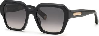 Philipp Plein SPP216M 0700 Womens Sunglasses Black Size 55