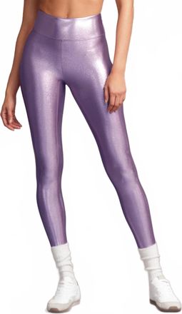 Heroine Sport Marvel Metallic Performance Legging In Lavender