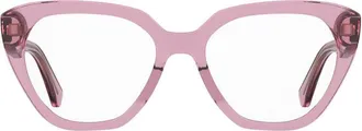 Moschino MOS6280MU100 Oversized Square Frame Eyeglasses - Pink