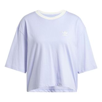 adidas (WMNS) adidas originals Graphics T-Shirt Asia Sizing Purple White IT9820