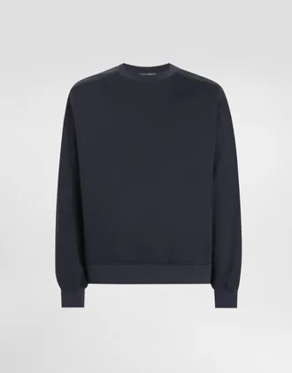 Dolce & Gabbana Double-faced Sweatshirt - Man Sweatshirts Blue 48