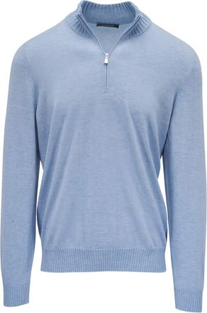 Gran Sasso Maglione con zip - Blu