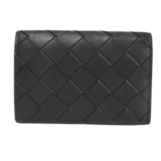 Bottega Veneta Pre-owned Wallets, male, Black, Size: ONE SIZE Pre-owned Business Card Holder Calfskin Card Case