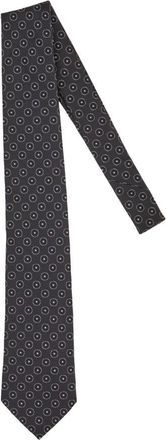 HUGO BOSS Una Cravatta in Seta con Motivo Jacquard - - Accessories - Uomo - Blu - ONE SIZE