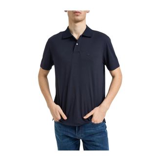 Emporio Armani Polo Shirt met Klein Logo - Heren - Polos - Blauw - S - Tops