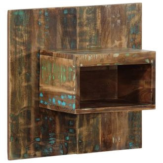 Berkfield Home Bedside Cabinet Multicolour 50x27x50 cm Solid Wood Reclaimed | Size: 50 x 27 x 50 cm