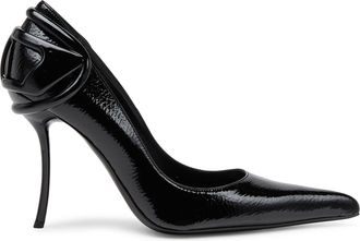 Diesel D-Ten & Half-Glossy pumps with curved heel - Heels - Woman - Black