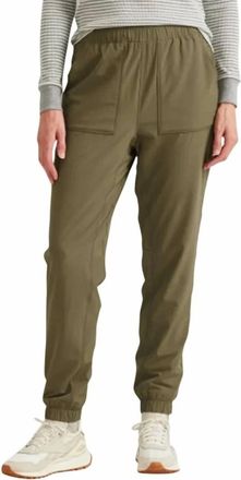 Eddie Bauer Flexion Lined 3.0 Pull On Jogger Pants In Alder Olive Green