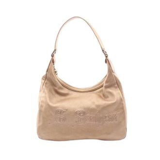 Bulgari Pre-owned Vintage Leren Schoudertas - Dames - Pre-owned - Beige - Maat: ONE Size Leer