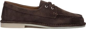 Estro & Luminara Nautische Stijl Velours Veterschoenen - Dames - Veterschoenen - Bruin - 36 EU - Leer - Schoenen