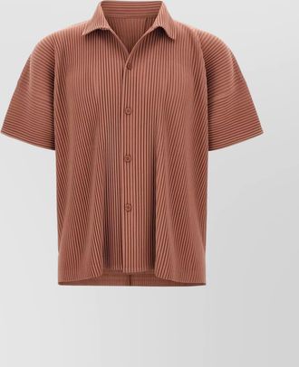 Homme Plissé Issey Miyake july pleated short sleeves shirt