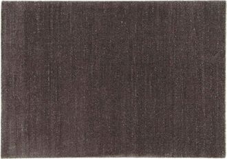 Oviala Alfombra rectangular de polipropileno gris antracita de 120 x 170 cm