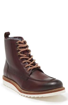 Vintage Foundry Co. Jimara Leather Faux Fur Lined Boot in Burgundy at Nordstrom Rack, Size 8.5