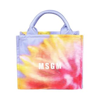 Msgm Handbags, female, Multicolor, Size: ONE SIZE Chic Logo Detail Handbag