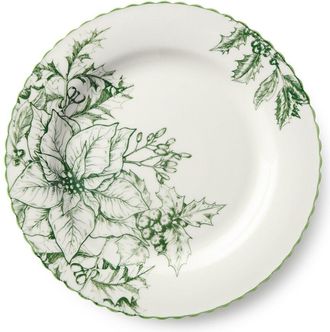 Certified International Winter Evergreen Set Of 6 Salad Plates