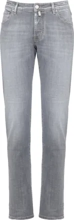 Jacob Cohen Grey Nick Slim Cotton Jeans