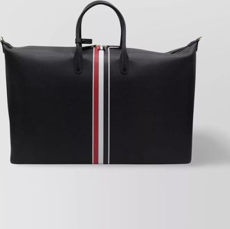 Thom Browne handle stripe detail luggage & travel bag