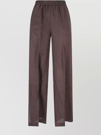 Aspesi straight leg trousers elastic waistband