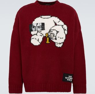 Undercover Intarsia wool sweater