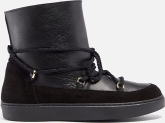 Alohas Alohas Womens Borealis Leather Snow Boots in Black - Size UK 3.5