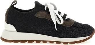 Brunello Cucinelli Dark Grey Round Toe Sneakers