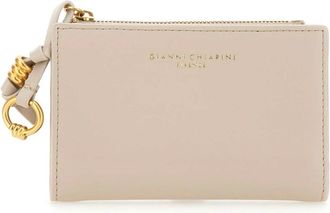 Gianni Chiarini Accessoires, Dames, Beige, ONE Size, Leer, Dollaro Portemonnee