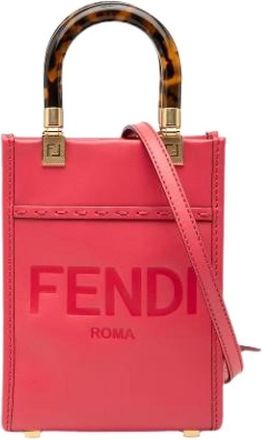 Fendi Pre-owned Mini Bags, female, Pink, Size: ONE SIZE Pre-owned Vintage Leather Mini Bag